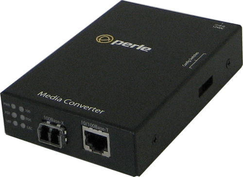 S-110-S2LC20-XT - 10/100 Fast Ethernet Stand-Alone Industrial Temperature Media Rate Converter