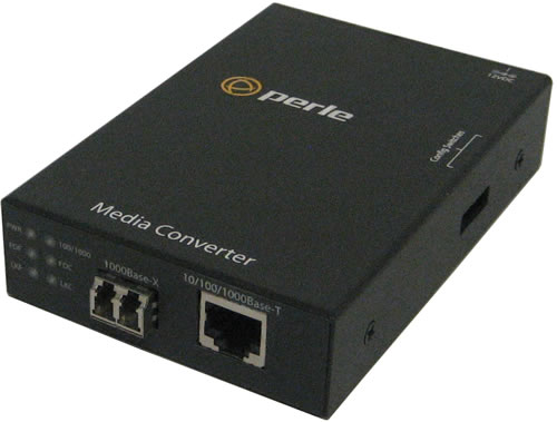 S-1110-S2LC160 - 10/100/1000 Gigabit Ethernet Stand-Alone Media and Rate Converter