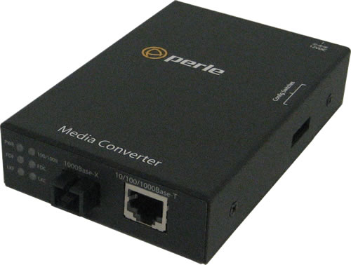 S-1110-S1SC10D - 10/100/1000 Gigabit Ethernet Stand-Alone Media and Rate Converter