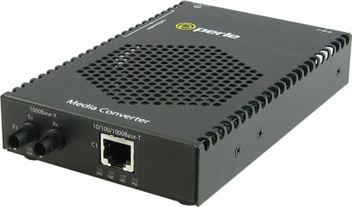 S-1110P-M2ST05 - 10/100/1000 Gigabit Ethernet Stand-Alone Media Rate Converter with PoE Power Sourcing