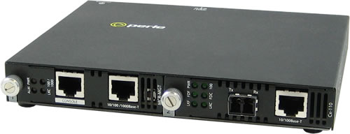 SMI-110-S2LC80 - 10/100 Fast Ethernet Standalone IP Managed Media and Rate Converter.