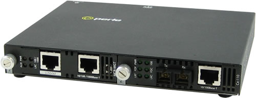 SMI-110-S2SC120 - 10/100 Fast Ethernet Standalone IP Managed Media and Rate Converter.