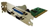 2 Port PCI Serial Parallel Card | Parallel Serial Card | Perle